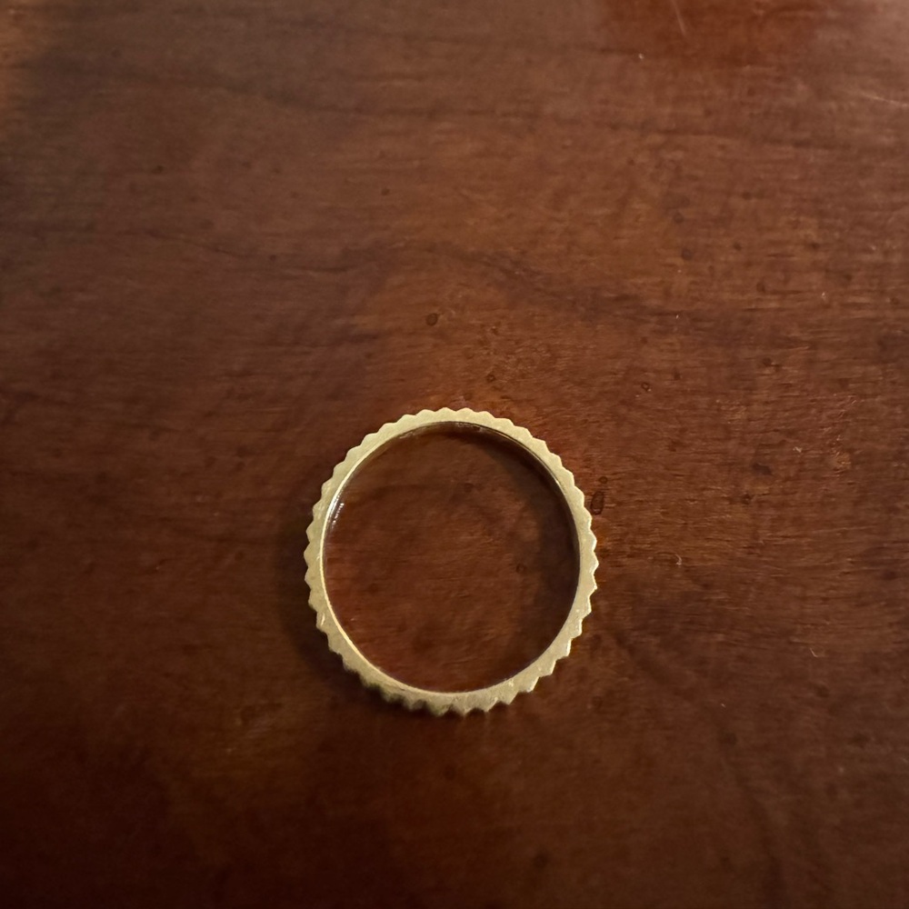 Ring Concierge Fluted Gold Stackable Ring 14k Yel… - image 5